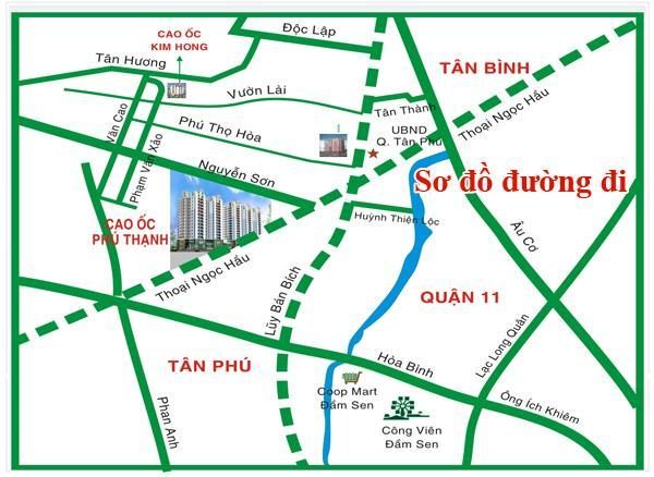 Vi tri cao oc Phu Thanh 600x438 - Khu căn hộ Phú Thạnh Apartment - Tân Phú