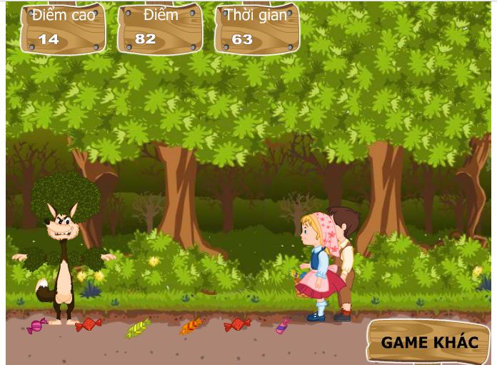 Game cáo con nhặt kẹo